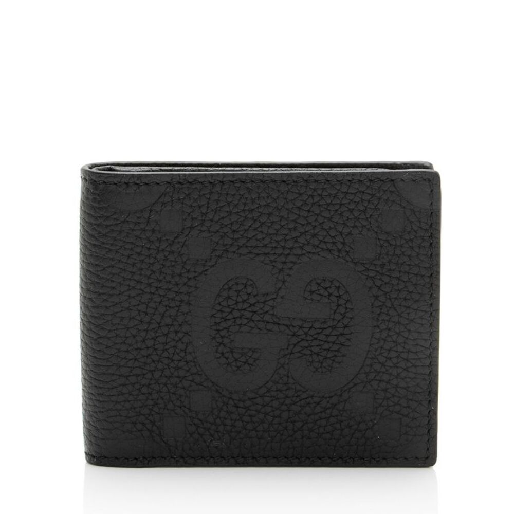 Gucci Jumbo GG Embossed Leather Bifold Wallet